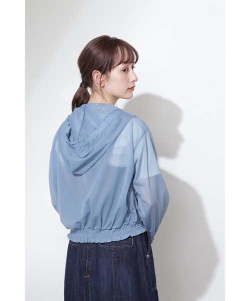 JILL STUART(ジルスチュアート)の「◆シアーフーディー(ブルゾン・レディース・ブルー/ホワイト/ブラック・FREE)」の12枚目の写真