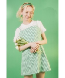 ギンガムミニキャミワンピース