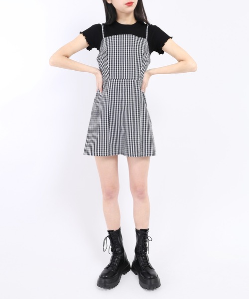WC（ダブル シー）の「ギンガムミニキャミワンピース（ワンピース・レディース・ブラック/ピンク/ブルー/グリーン・FREE）」の12枚目の写真