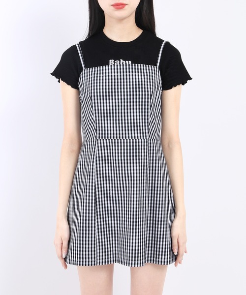 WC（ダブル シー）の「ギンガムミニキャミワンピース（ワンピース・レディース・ブラック/ピンク/ブルー/グリーン・FREE）」の14枚目の写真