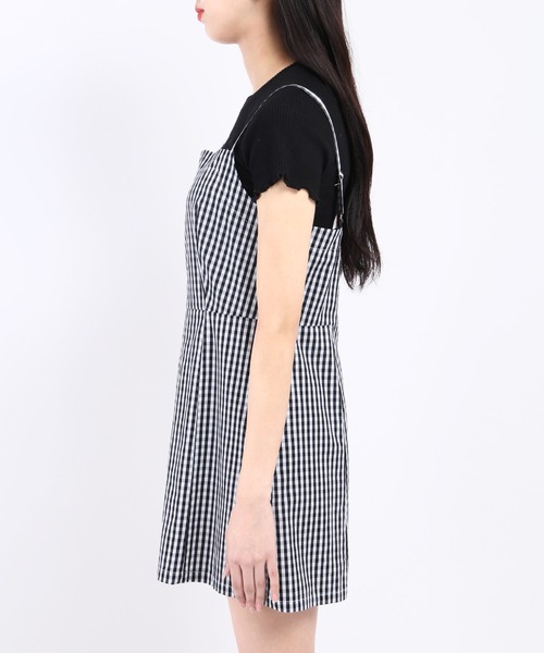 WC（ダブル シー）の「ギンガムミニキャミワンピース（ワンピース・レディース・ブラック/ピンク/ブルー/グリーン・FREE）」の15枚目の写真