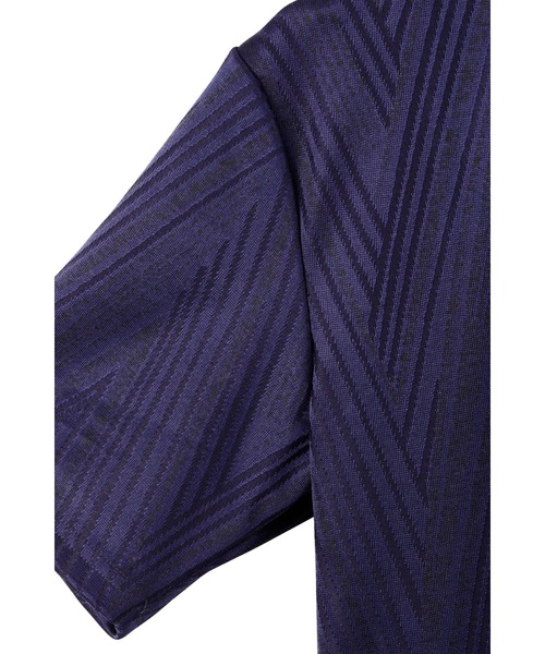 HIGH STREET(ハイストリート)の「HIGH STREET∴ランダムへリンボンVネックTシャツ(Tシャツ/カットソー・メンズ・ネイビー/グレー・LL/M/L)」の10枚目の写真