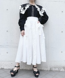 lilLilly | コットンレースロングスカート【セットアップ対応】(スカート)