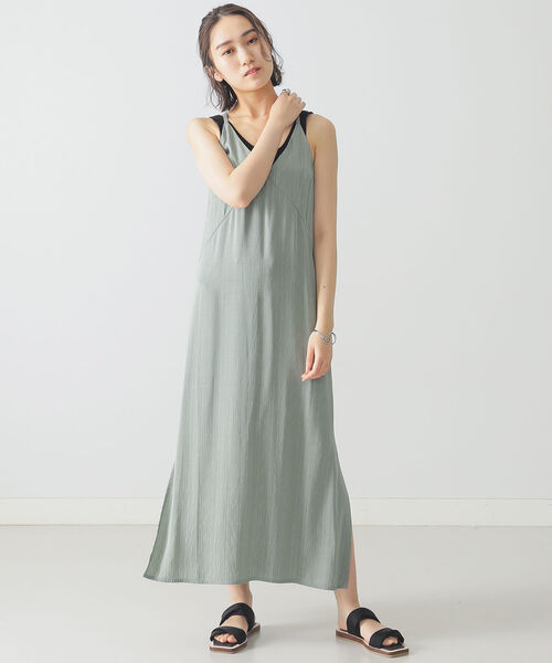 BEAMS LIGHTS（ビームスライツ）の「DESIGNERS SOCIETY / キャミソール ドレス（ワンピース・レディース・グリーン/ホワイト系その他7・X-SMALL）」の12枚目の写真