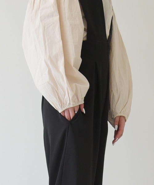 sango（sango）の「サロペット（サロペット/オーバーオール・レディース・ブラック/ベージュ・FREE）」の7枚目の写真