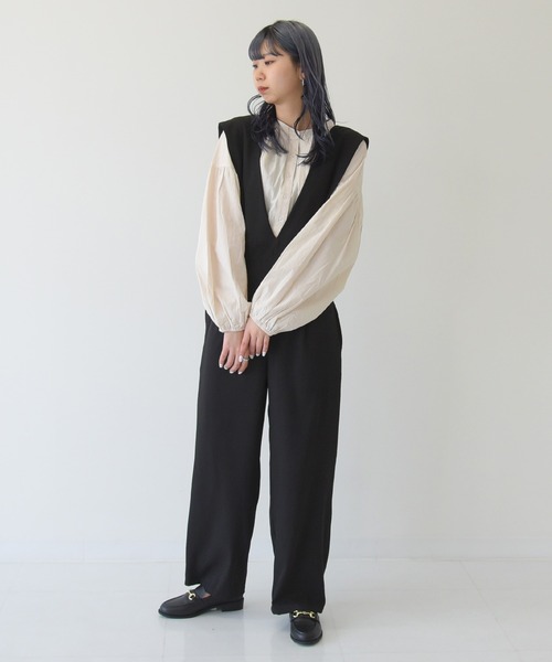 sango（sango）の「サロペット（サロペット/オーバーオール・レディース・ブラック/ベージュ・FREE）」の11枚目の写真