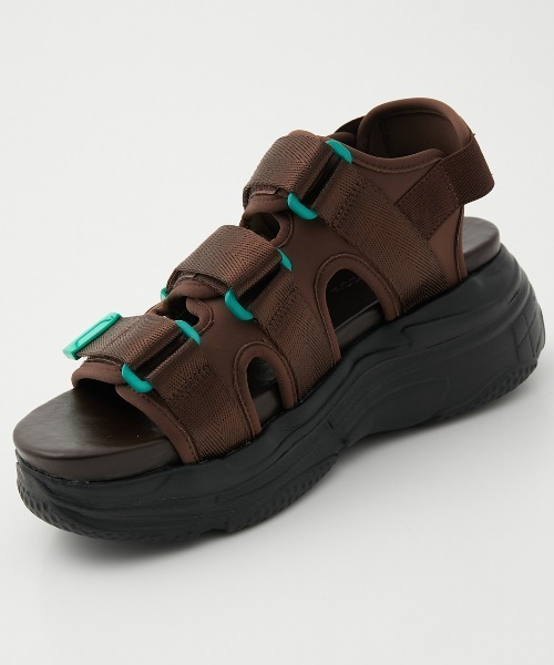 RODEO CROWNS WIDE BOWL(ロデオクラウンズワイドボウル)の「HOLD SPORTS SANDALS(サンダル・レディース・ブラウン/ブラック/オフホワイト・LARGE/MEDIUM)」の12枚目の写真