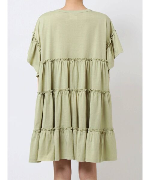 merry jenny（メリージェニー）の「カットティアードミニワンピース（ワンピース・レディース・オフホワイト/ブラック/グリーン・FREE）」の22枚目の写真