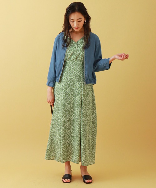 libelle more（リベル モア）の「《ウォッシャブル》リヨセルデニムVネックブルゾン（デニムジャケット・レディース・サックスブルー/インディゴブルー/ブルー・M/L）」の14枚目の写真