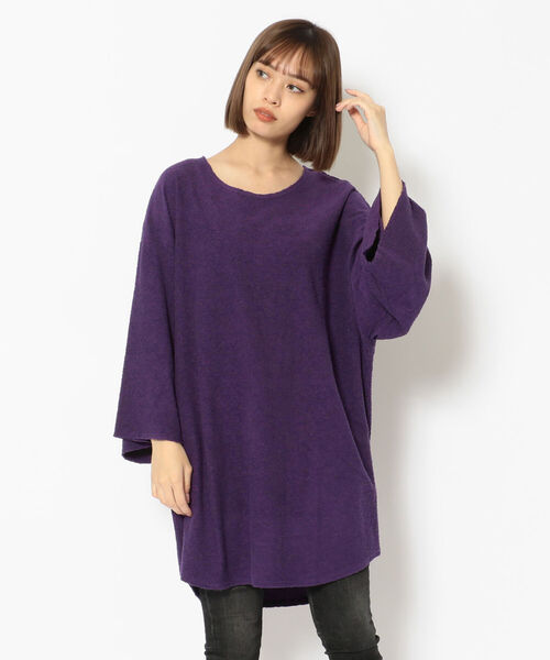 BACKLASH（バックラッシュ）の「【別注】Ballet by BACKLASH/バレエ バイ バックラッシュ/TOWEL TEE（Tシャツ/カットソー・レディース・ホワイト/ブラック/パープル・FREE）」の3枚目の写真