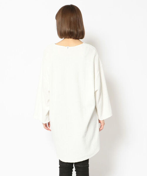 BACKLASH（バックラッシュ）の「【別注】Ballet by BACKLASH/バレエ バイ バックラッシュ/TOWEL TEE（Tシャツ/カットソー・レディース・ホワイト/ブラック/パープル・FREE）」の4枚目の写真