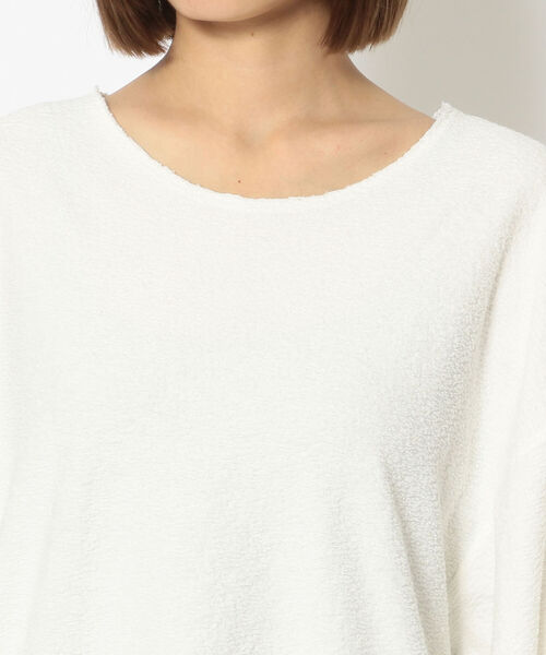 BACKLASH（バックラッシュ）の「【別注】Ballet by BACKLASH/バレエ バイ バックラッシュ/TOWEL TEE（Tシャツ/カットソー・レディース・ホワイト/ブラック/パープル・FREE）」の12枚目の写真