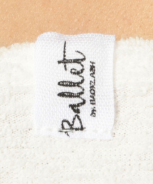 BACKLASH（バックラッシュ）の「【別注】Ballet by BACKLASH/バレエ バイ バックラッシュ/TOWEL TEE（Tシャツ/カットソー・レディース・ホワイト/ブラック/パープル・FREE）」の9枚目の写真