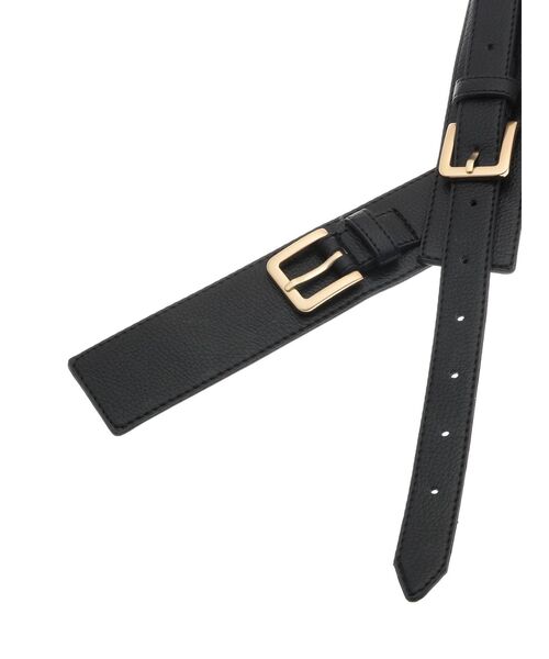 RESEXXY（リゼクシー）の「ダブルバックルベルト（ベルト・レディース・ブラック/ブラウン・FREE）」の6枚目の写真