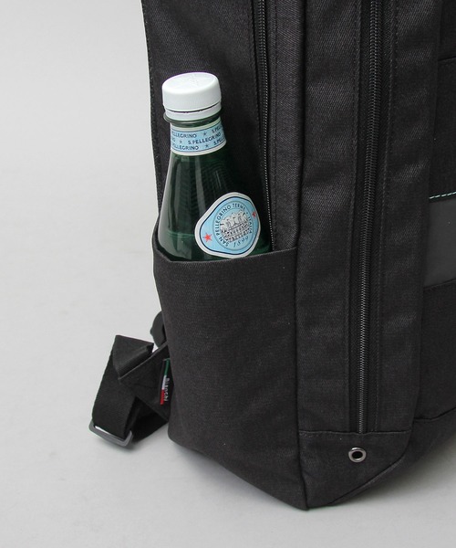 Bianchi（ビアンキ）の「Bianchi / ビアンキ /  POLYESTER 900D メランジ スクエアバックパック / ビジネスリュック / 大容量 / リフレクション / REPREVE / BLMM-04（バックパック/リュック・メンズ・ブラック・FREE）」の14枚目の写真