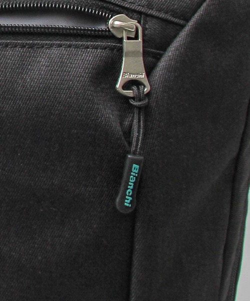 Bianchi（ビアンキ）の「Bianchi / ビアンキ /  POLYESTER 900D メランジ スクエアバックパック / ビジネスリュック / 大容量 / リフレクション / REPREVE / BLMM-04（バックパック/リュック・メンズ・ブラック・FREE）」の21枚目の写真