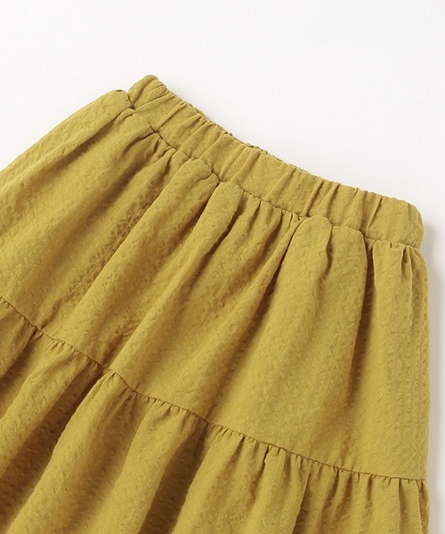 b・ROOM（ビールーム）の「ティアードスカート（スカート・キッズ・オリーブ/ライトベージュ/ピンク・100cm/90cm/110cm/130cm/120cm）」の10枚目の写真
