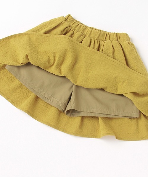 b・ROOM（ビールーム）の「ティアードスカート（スカート・キッズ・オリーブ/ライトベージュ/ピンク・100cm/90cm/110cm/130cm/120cm）」の9枚目の写真