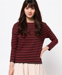 earth music&ecology | ドロップボーダープルオーバー(Tシャツ/カットソー)