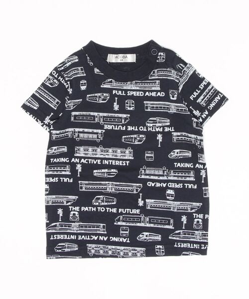 柄Tシャツ セール】電車総柄Tシャツ（Tシャツ/カットソー）｜ACOBA（ACOBA