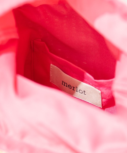 MERLOT（メルロー）の「リボンかごバッグ（かごバッグ・レディース・ホワイト/ブラック/ピンク・FREE）」の11枚目の写真