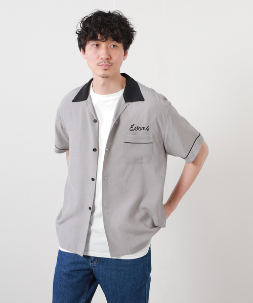 セール】STYLE EYES / PIPING RAYON ボーリングシャツ SE38833