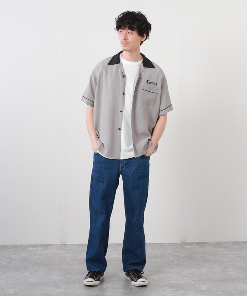 セール】STYLE EYES / PIPING RAYON ボーリングシャツ SE38833