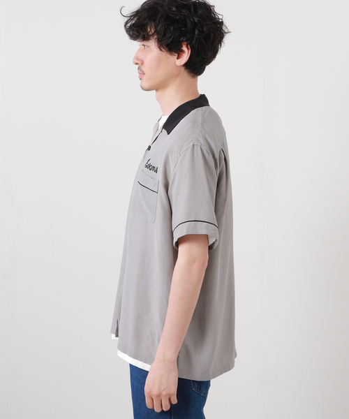 style eyes スタイルアイズ　ボーリングシャツ　XL グレー　東洋 東洋エンタープライズ スタイルアイズ STYLE EYES 半袖シャツ