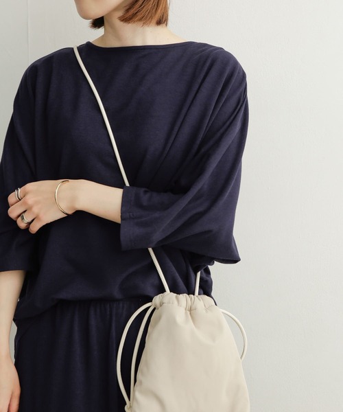 URBAN RESEARCH DOORS（アーバンリサーチドアーズ）の「『セットアップ対応』コットンレーヨンドルマンプルオーバー（Tシャツ/カットソー・レディース・チャコールグレー/ブラック/ネイビー・MEDIUM）」の20枚目の写真