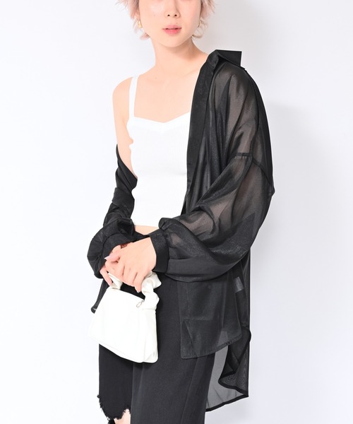 Alite cloth（アリーテクロス）の「無地リブキャミソール（キャミソール・レディース・ホワイト/ブラック/パープル/グレー/ベージュ/グリーン・FREE）」の2枚目の写真