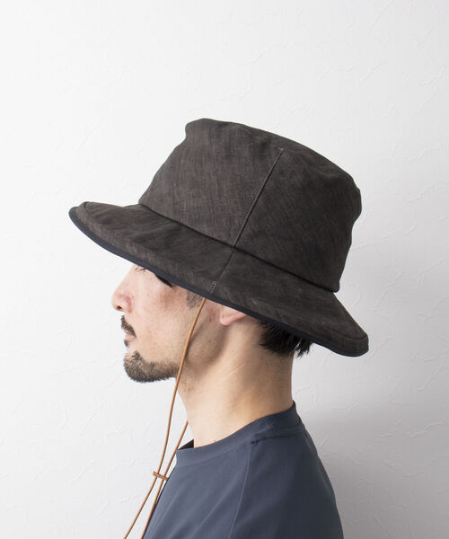 Nine Tailor(ナインテイラー)の「【Nine Tailor/ナインテーラー】Marinus Hat N-927 ハット 日除け(ハット・メンズ・チャコールグレー/グレイッシュベージュ/ライトグレー/ベージュ・FREE)」の16枚目の写真