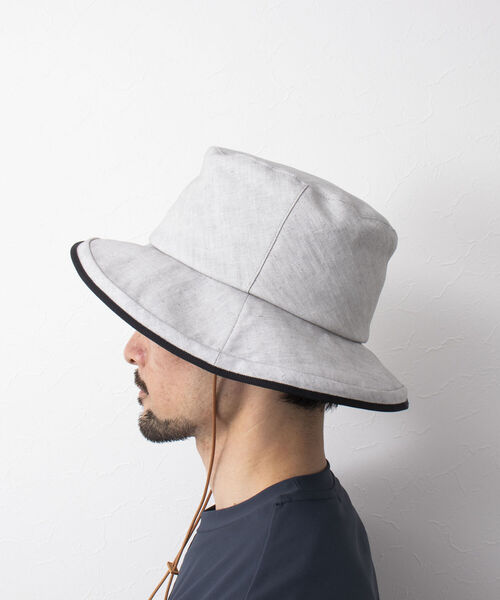 Nine Tailor(ナインテイラー)の「【Nine Tailor/ナインテーラー】Marinus Hat N-927 ハット 日除け(ハット・メンズ・チャコールグレー/グレイッシュベージュ/ライトグレー/ベージュ・FREE)」の10枚目の写真