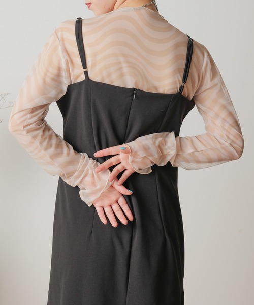 WEGO（ウィゴー）の「WEGO/ワイドスリーブシアーロンT（Tシャツ/カットソー・レディース・サックスブルー/ライム/その他1・FREE）」の15枚目の写真