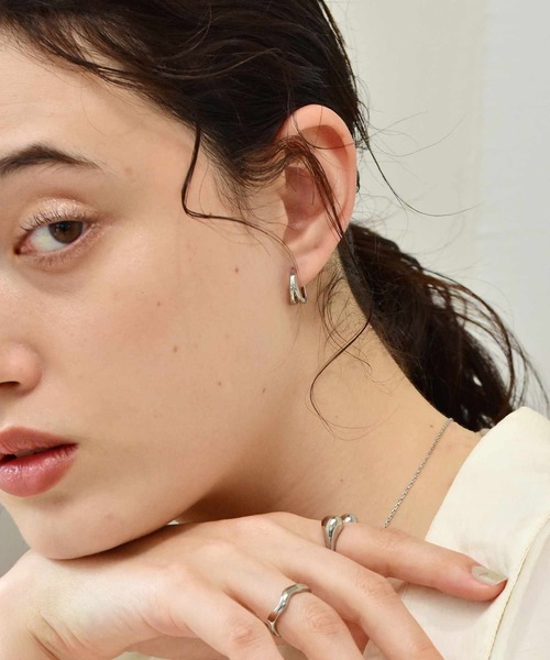 LHME（エルエイチエムイー）の「LHME ブランチピアス/サージカルステンレス316L（金属アレルギー対応）（ピアス（両耳用）・レディース・シルバー/ゴールド・ONE SIZE）」の8枚目の写真