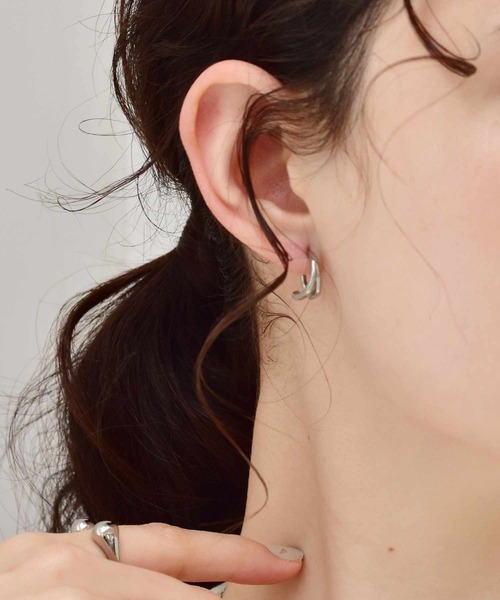 LHME（エルエイチエムイー）の「LHME ブランチピアス/サージカルステンレス316L（金属アレルギー対応）（ピアス（両耳用）・レディース・シルバー/ゴールド・ONE SIZE）」の9枚目の写真