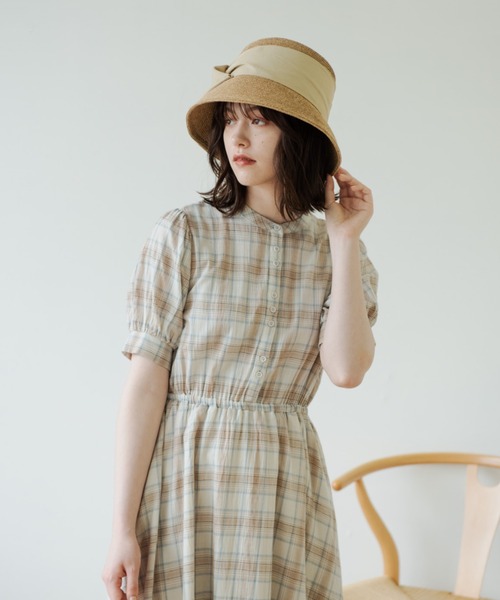 idem(イデム)の「ribbon paper hat/BIGリボンペーパーハット(ハット・レディース・ブラック/ベージュ・FREE)」の11枚目の写真