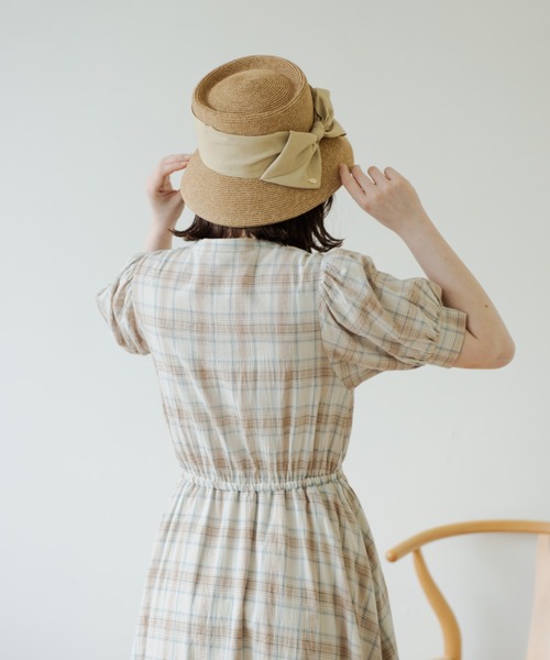 idem(イデム)の「ribbon paper hat/BIGリボンペーパーハット(ハット・レディース・ブラック/ベージュ・FREE)」の12枚目の写真