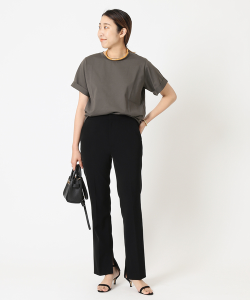 journal standard L'essage(ジャーナルスタンダードレサージュ)の「《追加》スワイーTシャツ(Tシャツ/カットソー・レディース・グリーン系その他/カーキ系/ホワイト/チャコールグレー・FREE)」の17枚目の写真