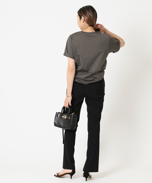 journal standard L'essage(ジャーナルスタンダードレサージュ)の「《追加》スワイーTシャツ(Tシャツ/カットソー・レディース・グリーン系その他/カーキ系/ホワイト/チャコールグレー・FREE)」の15枚目の写真