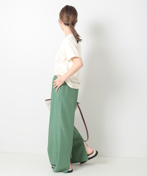 journal standard L'essage(ジャーナルスタンダードレサージュ)の「《追加》スワイーTシャツ(Tシャツ/カットソー・レディース・グリーン系その他/カーキ系/ホワイト/チャコールグレー・FREE)」の12枚目の写真