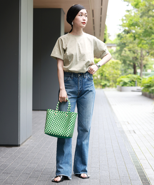 journal standard L'essage(ジャーナルスタンダードレサージュ)の「《追加》スワイーTシャツ(Tシャツ/カットソー・レディース・グリーン系その他/カーキ系/ホワイト/チャコールグレー・FREE)」の9枚目の写真