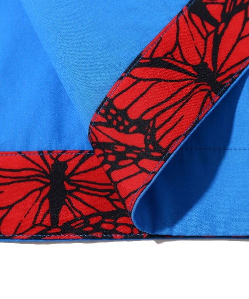 ANNA SUI（アナスイ）の「ANNA SUI ATMOS タイプライタージップアップ半袖Shirt【SP】（シャツ/ブラウス・レディース・ブラック/ブルー/カーキ・M/L/XL）」の4枚目の写真