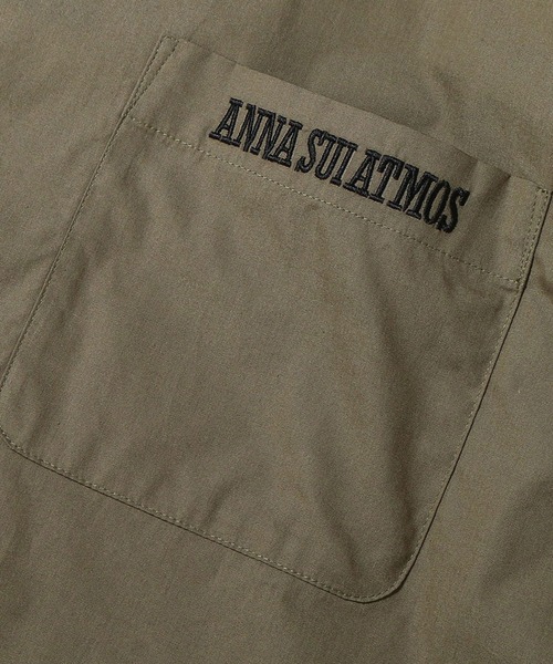 ANNA SUI（アナスイ）の「ANNA SUI ATMOS タイプライタージップアップ半袖Shirt【SP】（シャツ/ブラウス・レディース・ブラック/ブルー/カーキ・M/L/XL）」の8枚目の写真