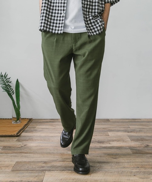 URBAN RESEARCH DOORS（アーバンリサーチドアーズ）の「リネンライクイージーパンツ（その他パンツ・メンズ・ネイビー/ホワイト系その他/カーキ/ブラウン・LARGE/MEDIUM/SMALL）」の3枚目の写真