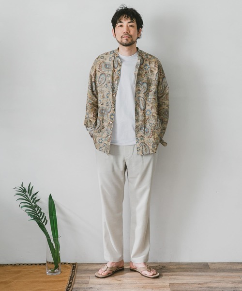 URBAN RESEARCH DOORS（アーバンリサーチドアーズ）の「リネンライクイージーパンツ（その他パンツ・メンズ・ネイビー/ホワイト系その他/カーキ/ブラウン・LARGE/MEDIUM/SMALL）」の7枚目の写真