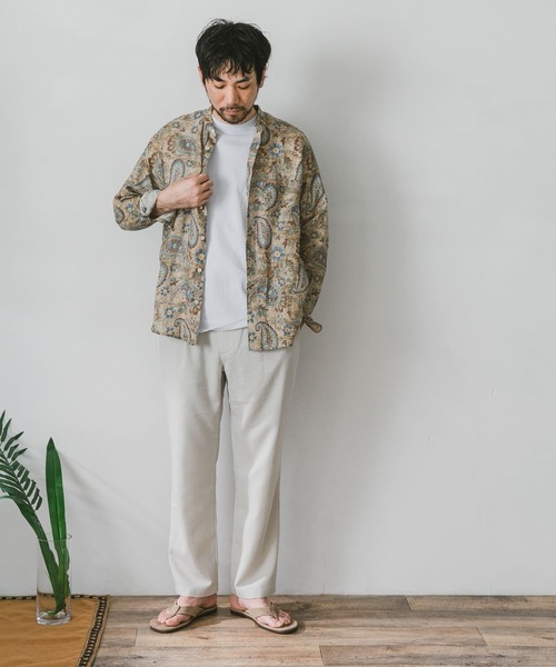 URBAN RESEARCH DOORS（アーバンリサーチドアーズ）の「リネンライクイージーパンツ（その他パンツ・メンズ・ネイビー/ホワイト系その他/カーキ/ブラウン・LARGE/MEDIUM/SMALL）」の8枚目の写真