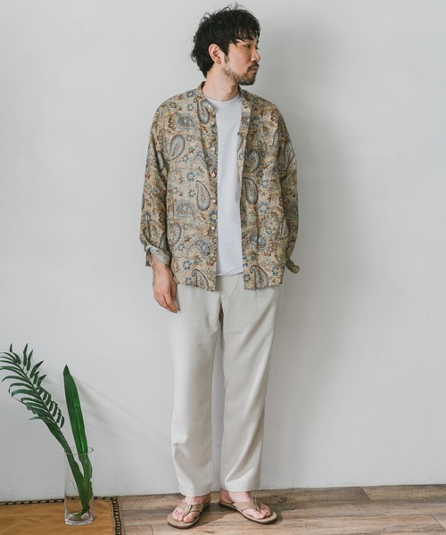 URBAN RESEARCH DOORS（アーバンリサーチドアーズ）の「リネンライクイージーパンツ（その他パンツ・メンズ・ネイビー/ホワイト系その他/カーキ/ブラウン・LARGE/MEDIUM/SMALL）」の9枚目の写真