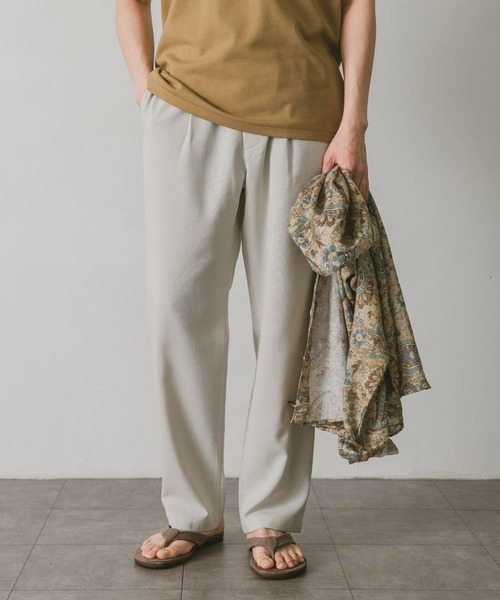 URBAN RESEARCH DOORS（アーバンリサーチドアーズ）の「リネンライクイージーパンツ（その他パンツ・メンズ・ネイビー/ホワイト系その他/カーキ/ブラウン・LARGE/MEDIUM/SMALL）」の11枚目の写真