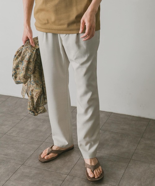 URBAN RESEARCH DOORS（アーバンリサーチドアーズ）の「リネンライクイージーパンツ（その他パンツ・メンズ・ネイビー/ホワイト系その他/カーキ/ブラウン・LARGE/MEDIUM/SMALL）」の14枚目の写真