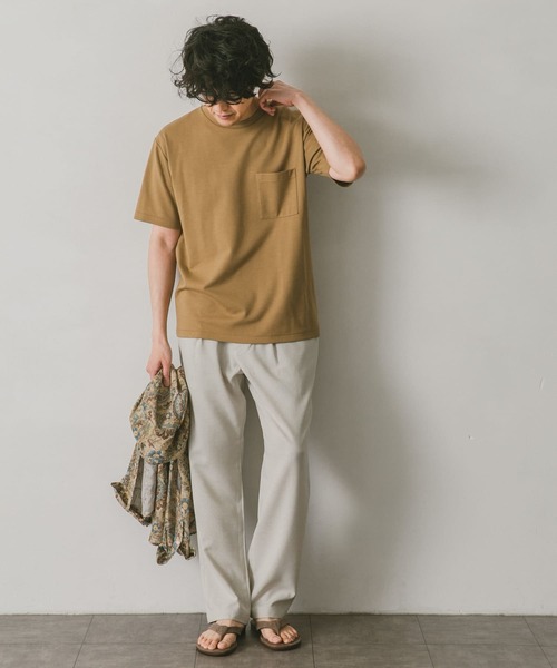 URBAN RESEARCH DOORS（アーバンリサーチドアーズ）の「リネンライクイージーパンツ（その他パンツ・メンズ・ネイビー/ホワイト系その他/カーキ/ブラウン・LARGE/MEDIUM/SMALL）」の17枚目の写真